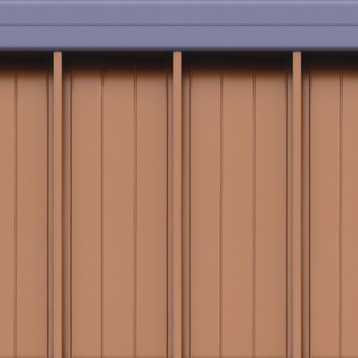 木色厂房彩钢瓦屋顶贴图
