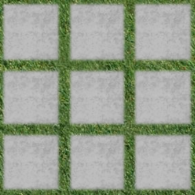 九块植草砖材质贴图