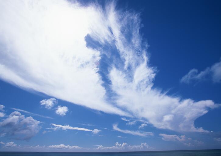 蓝天白云的天空图片