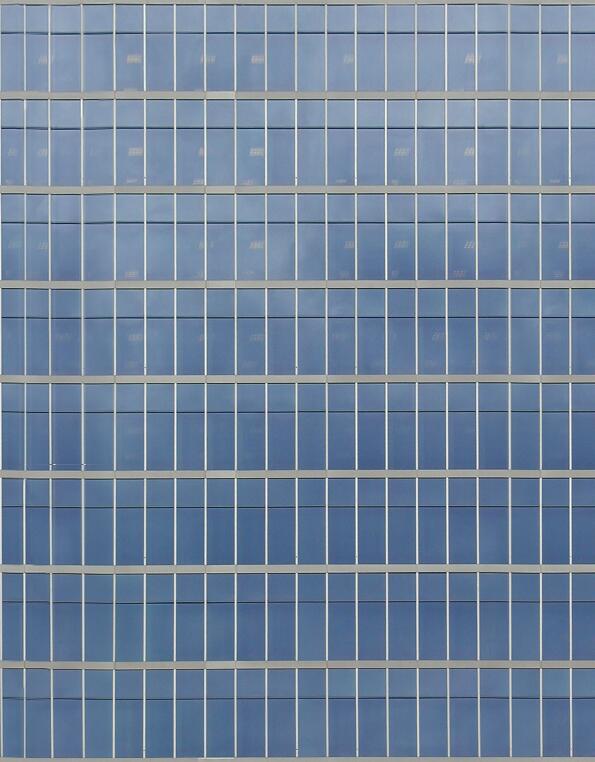 蓝色带分割的建筑玻璃贴图