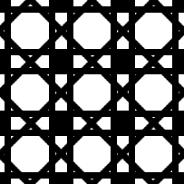 几何形黑白镂空贴图