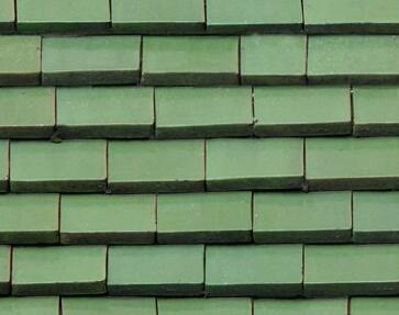 绿色屋顶瓦片材质贴图