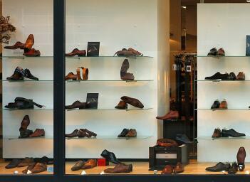 皮鞋专卖店橱窗材质贴图