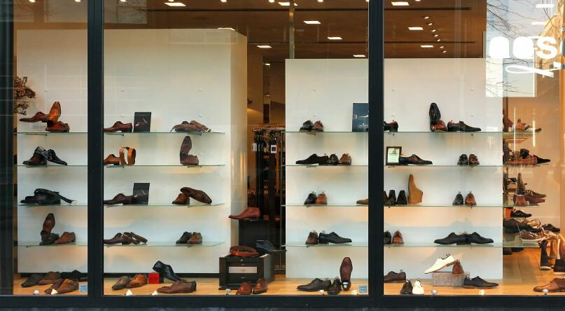 皮鞋专卖店橱窗材质贴图