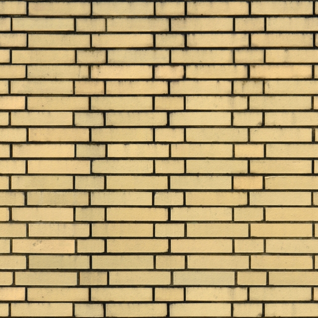 无缝的黄色墙砖材质贴图